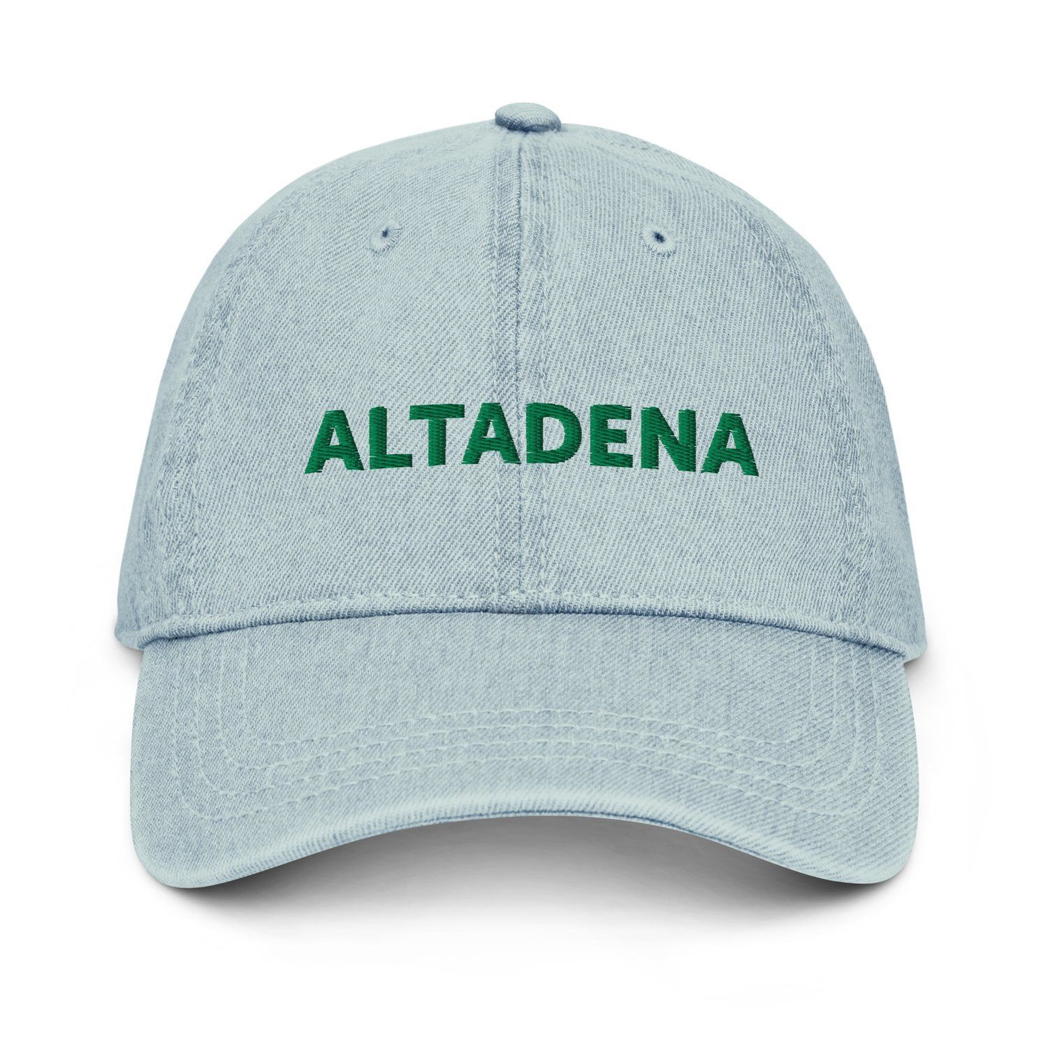 A baseball cap with the word altadena embroidered on it