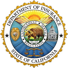 The seal of the department of insurance of the state of california