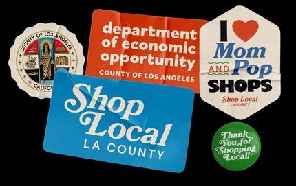 Stickers promoting 
