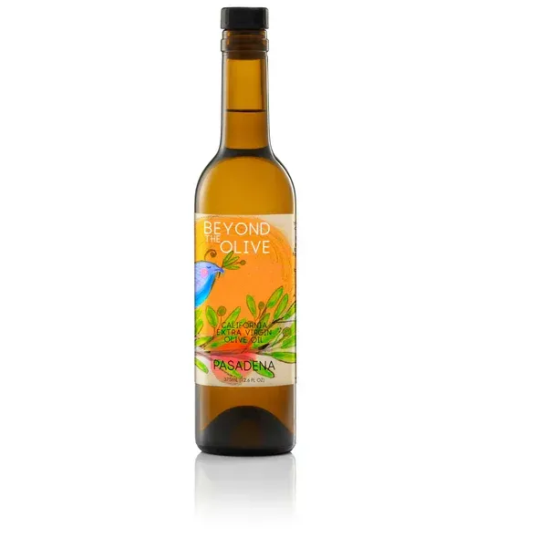 A bottle of beyond olive on a white background