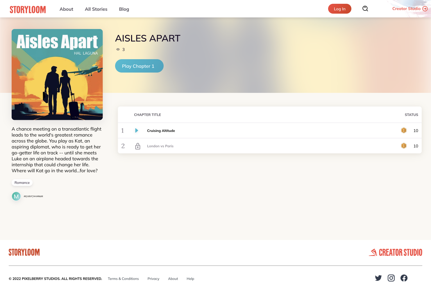Website page for 