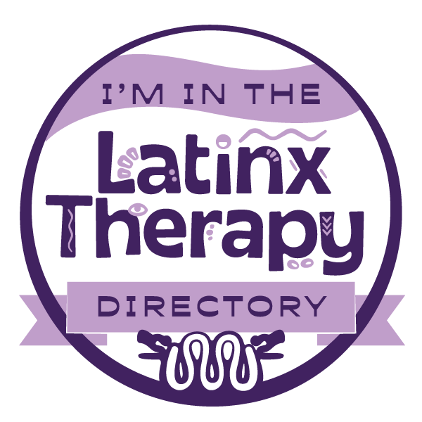 Purple circular badge: