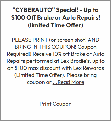 Cyber Auto Special | Lex Brodie's Honolulu