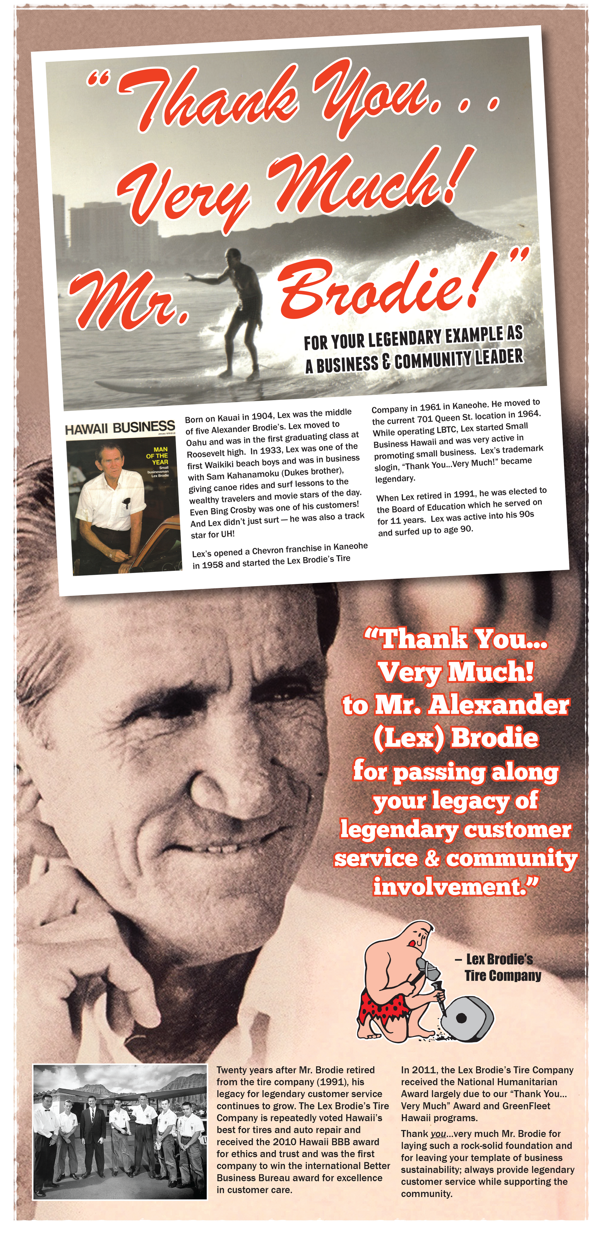 A poster that says thank you very much on it | Lex Brodies