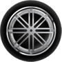 A close up of a car wheel on a white background. | Lex Brodies