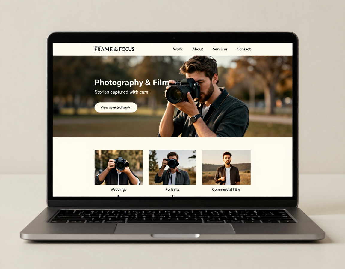 Lena Marsh photography portfolio website