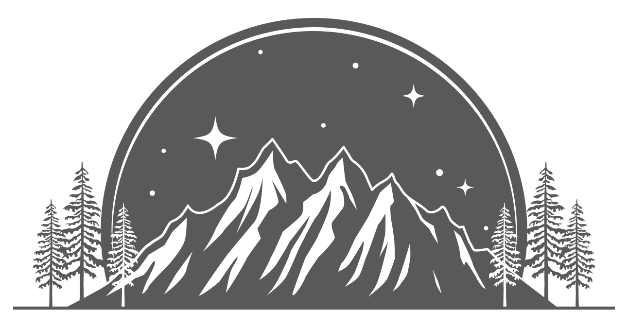 Sleep Well and Rise reverse logo - gray