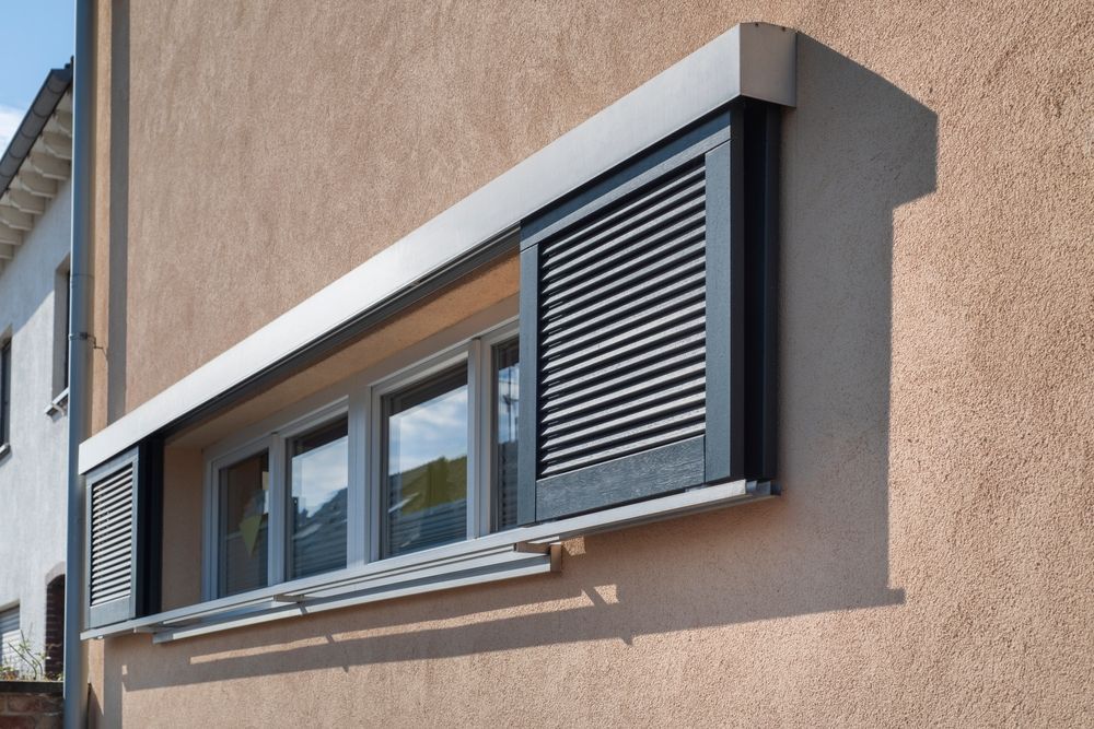 A Window With Shutters On It — Smith Aluminium In Medowie, NSW