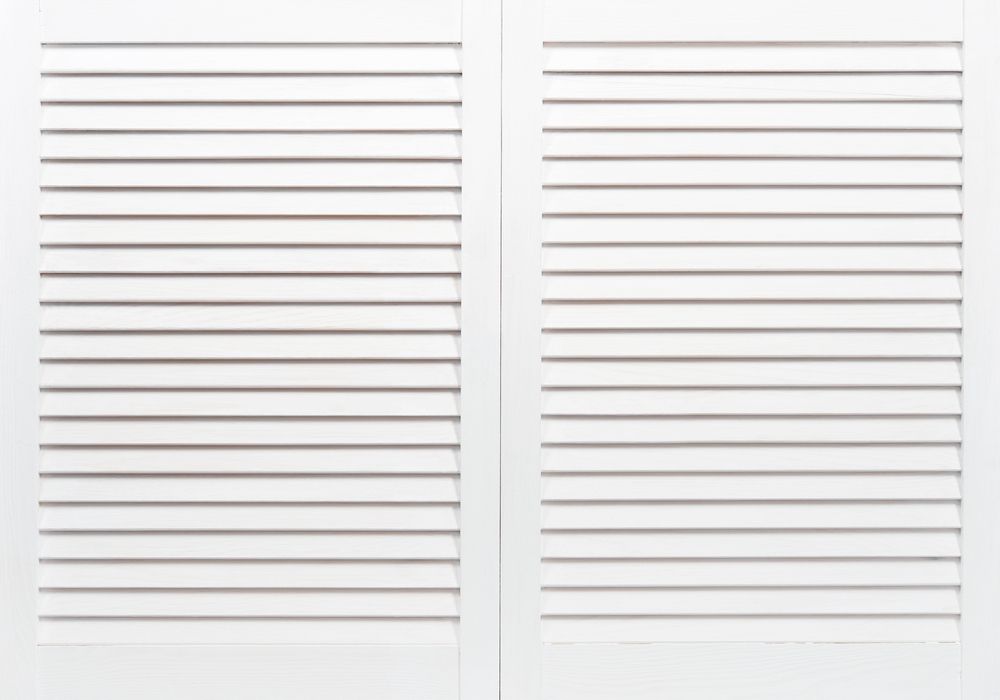 A Pair Of White Shutters — Smith Aluminium In Thornton, NSW