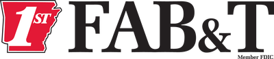 1st FAB&T bank logo in red and black text on a white background