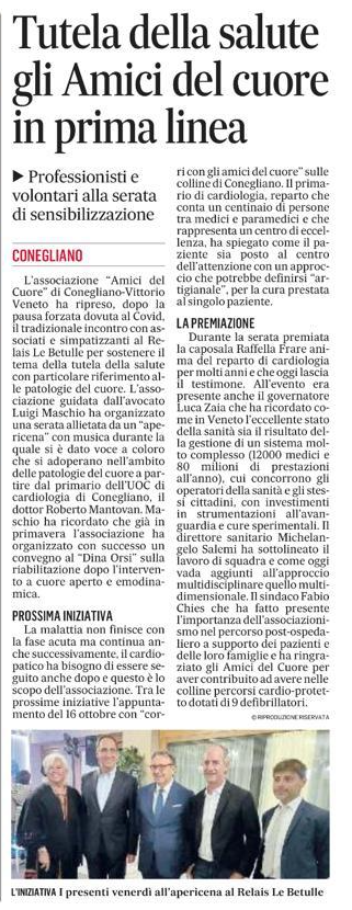 amici del cluore, articolo