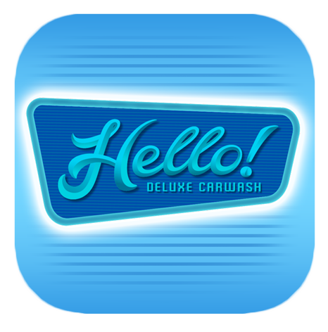 Blue app icon for 