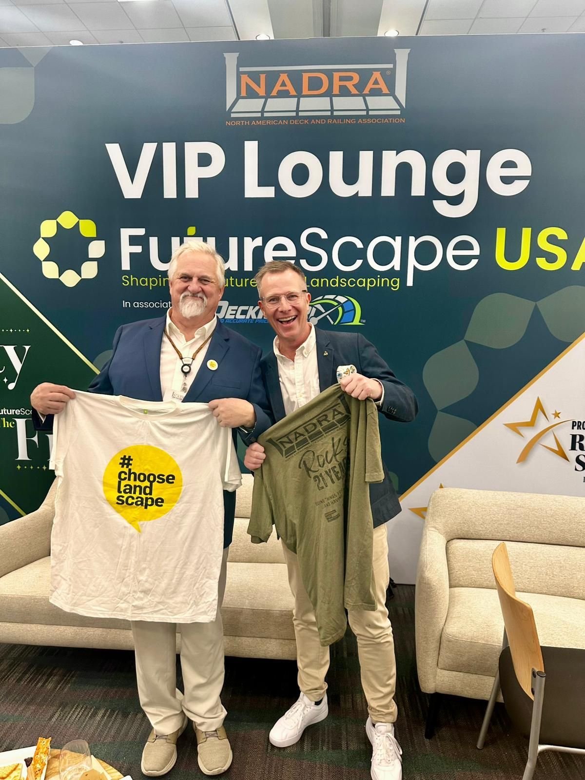 I was delighted to meet and speak with Michael Beaudry from NADRA, and to exchange T-shirts