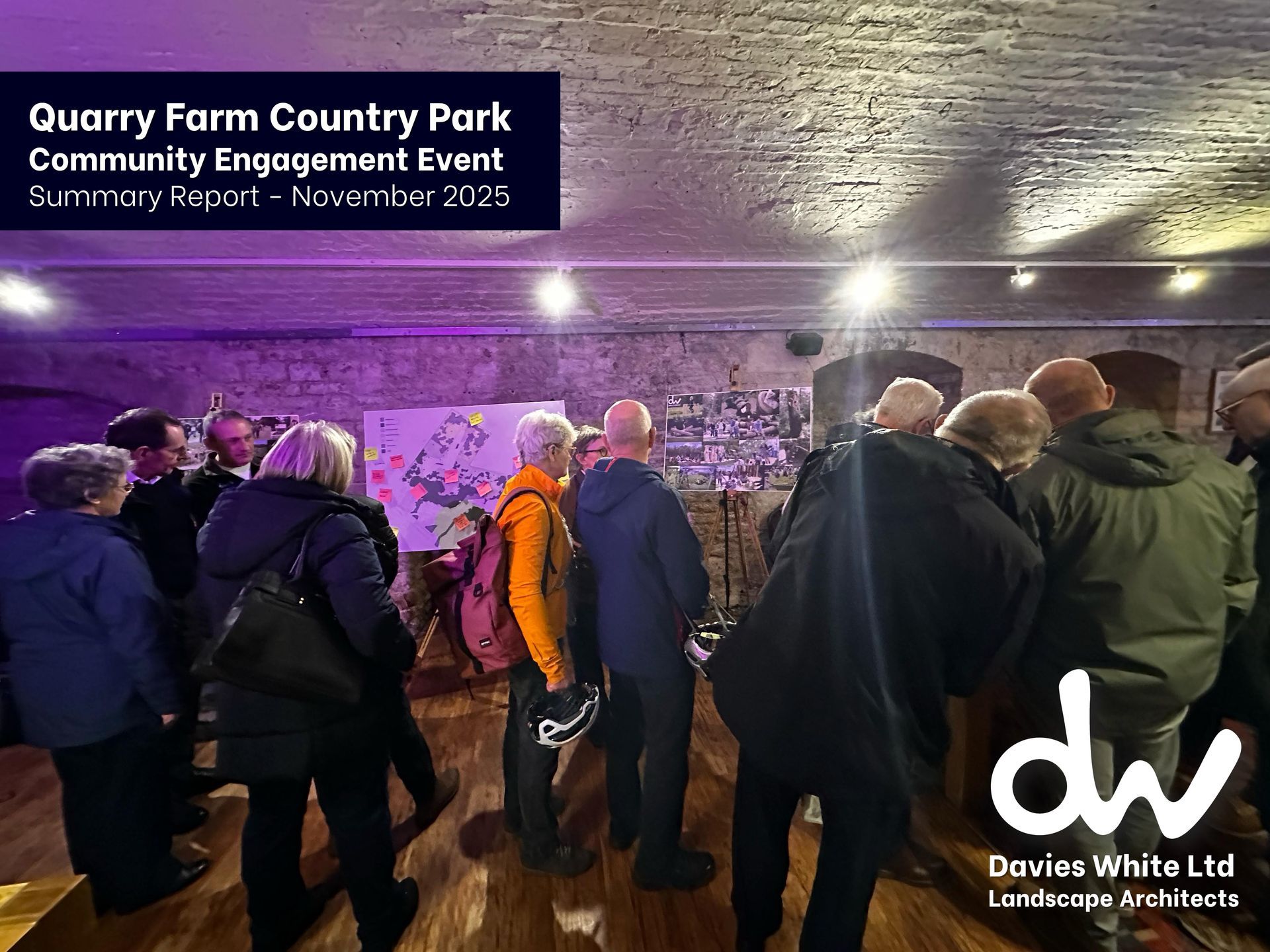 community engagement in Stamford - part of the quarry farm concept design stage