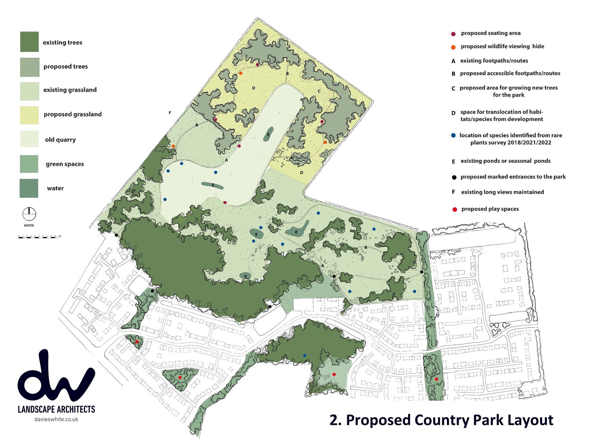 the developed quarry farm masterplan 