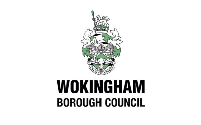 Wokingham Borough Council logo: crest above text