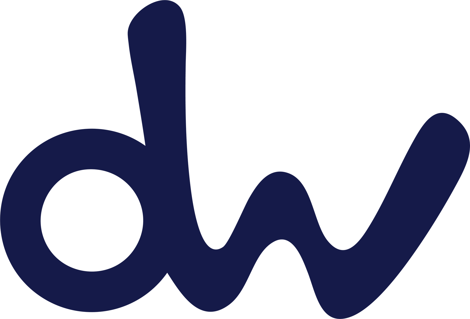 Dark blue cursive