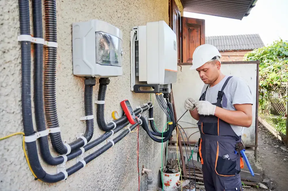 inverter for sale being installed