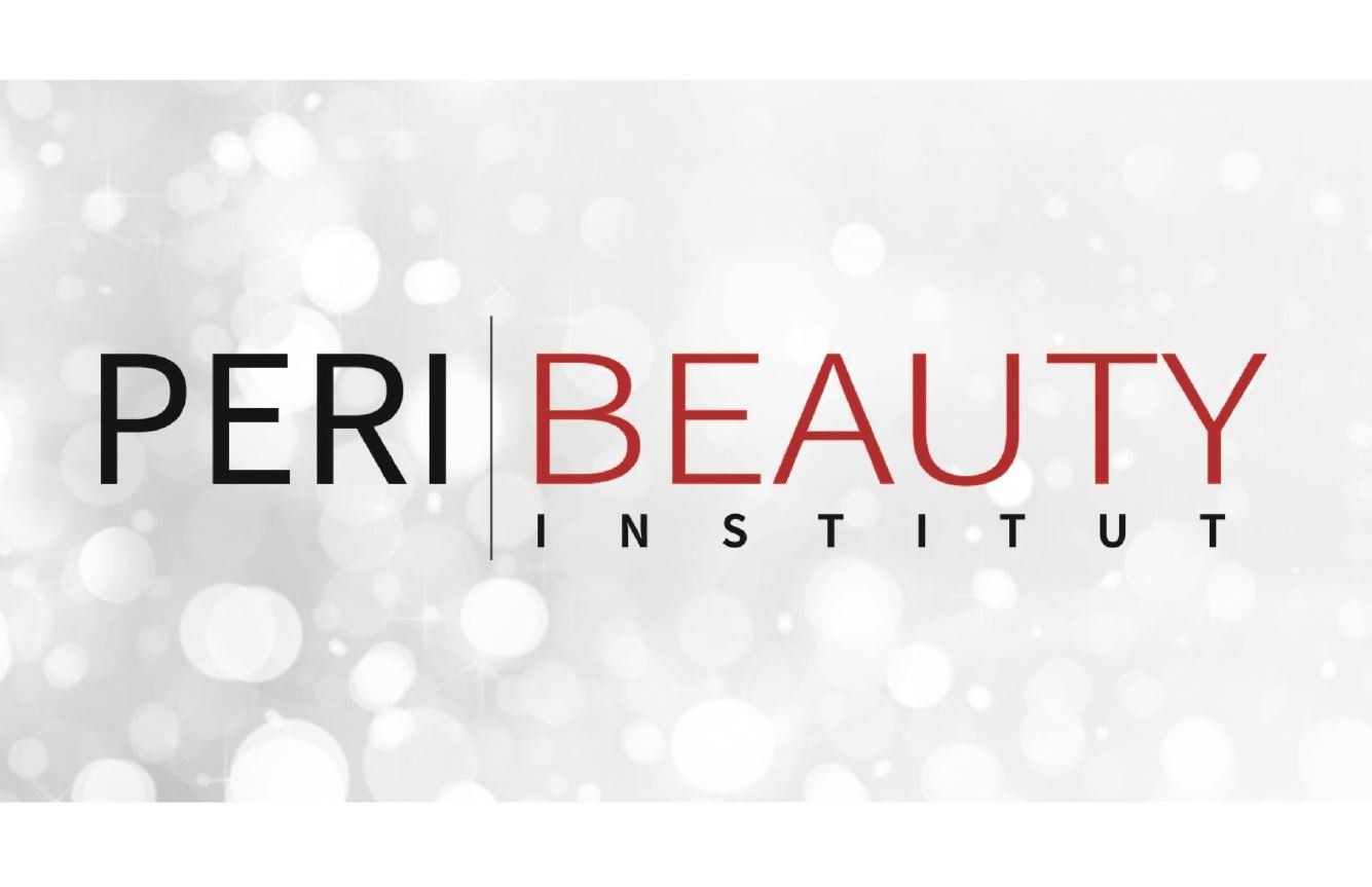 Das Logo des Peri Beauty Institute befindet sich auf einem weißen Hintergrund.
