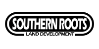 Southern Roots Land Development logo in black and white