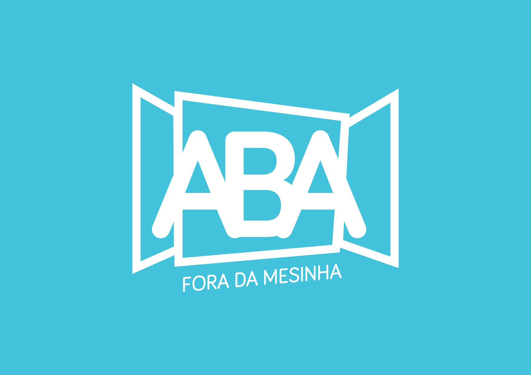 O logotipo da aba está em um fundo azul.