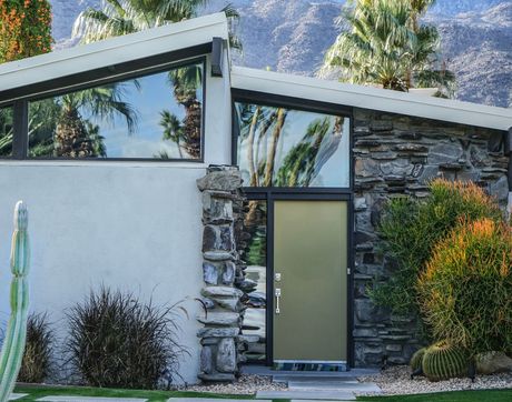 Desert home exterior representing home-buying services in the Coachella Valley