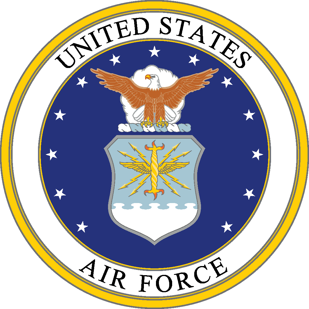 United States Air Force logo for defense and military equipment applications.
