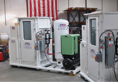 VES personnel air shower systems.