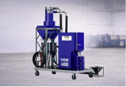 Portable VES abrasive recovery system.
