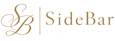 Gold “SB SideBar” logo on a white background
