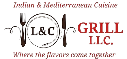 L&C Grill LLC Logo for L&C Grill: text with fork, knife, and