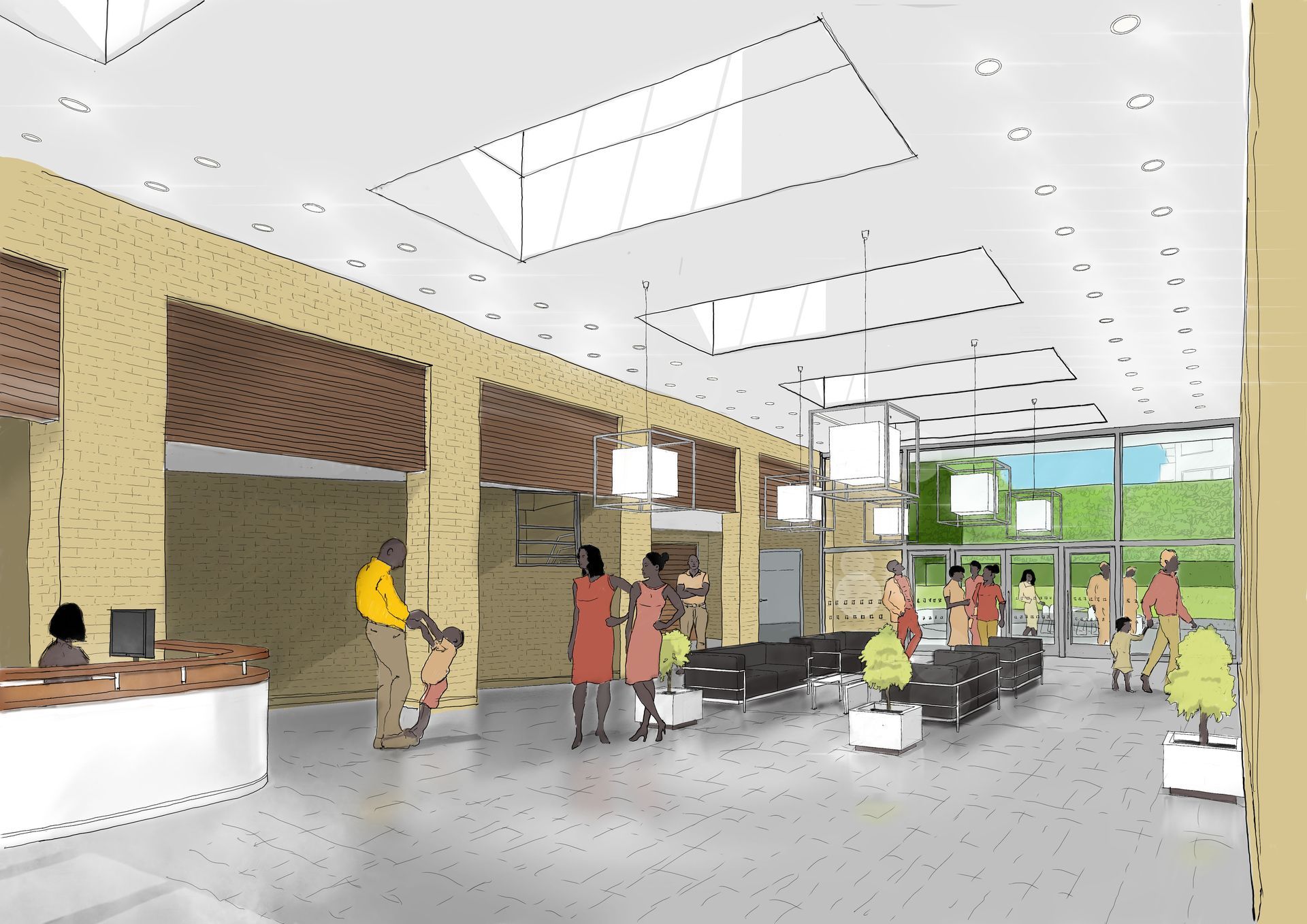 Woolwich Central Interior Sketch