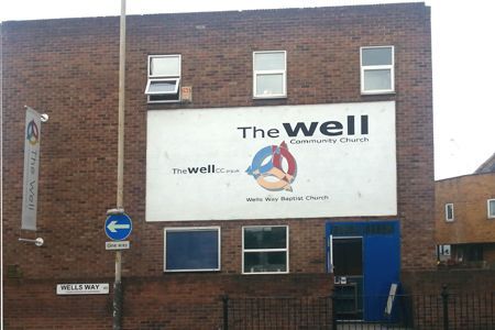 The Well Church entrance before renovation