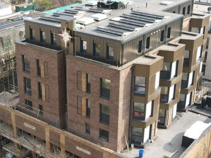 The Bear Community Centre and Residence bird's-eye view