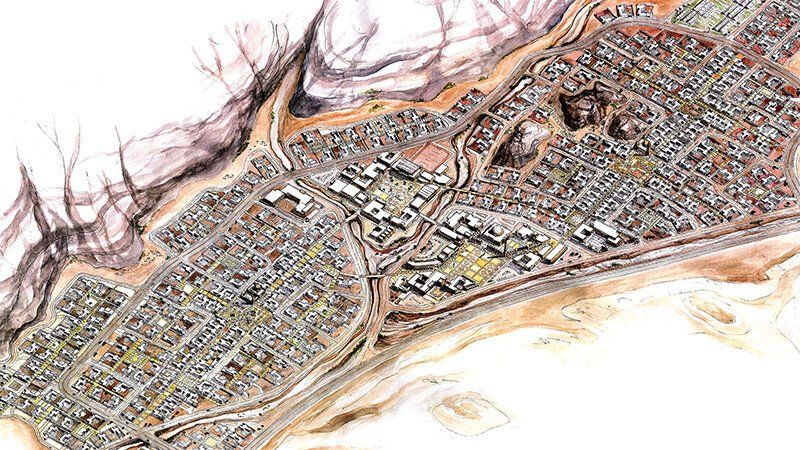 Albaydha Housing Project masterplan includes land plots for 1,072 housing units for community - centered masterplan
