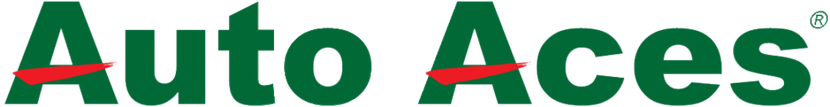 Auto Aces logo, green text with red accents.
