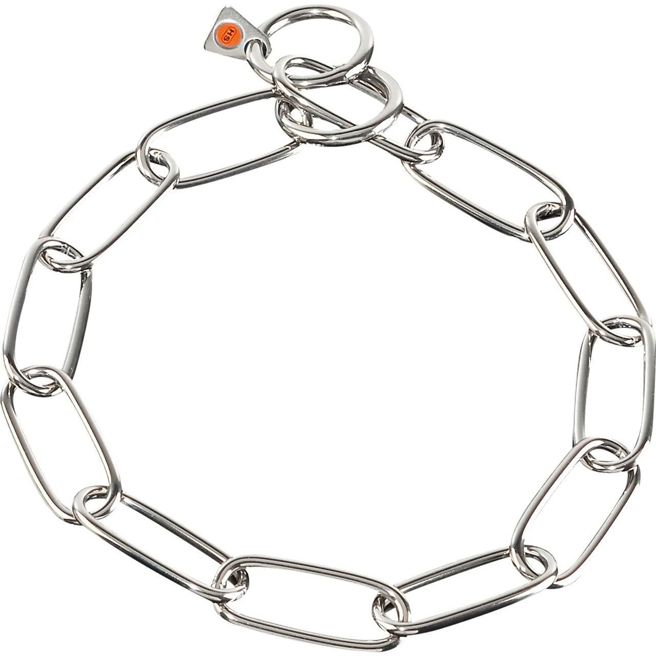 Collar de Eslabón plano acero inoxidable 4mm.