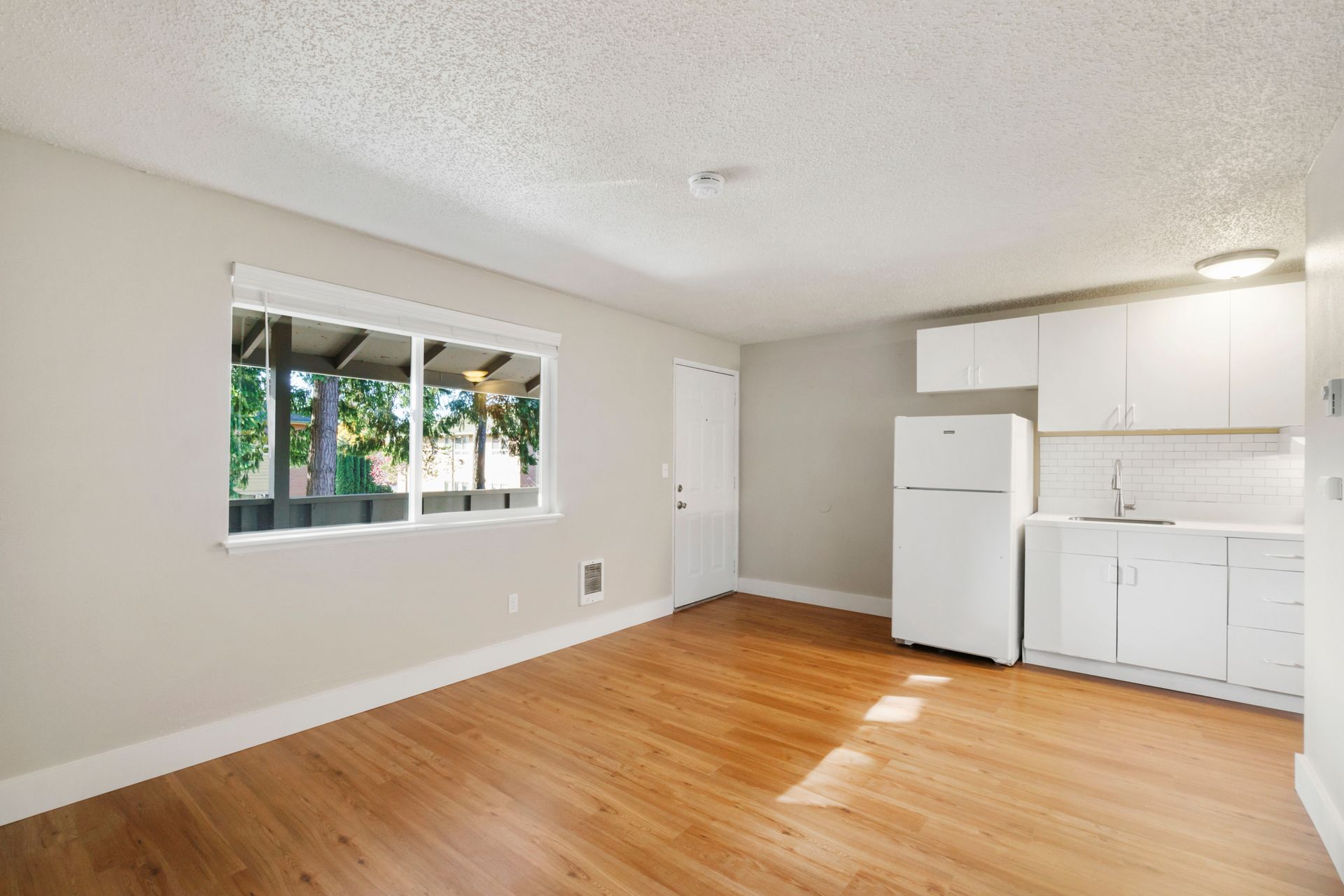 Lilly Apartments - living room and kitchen