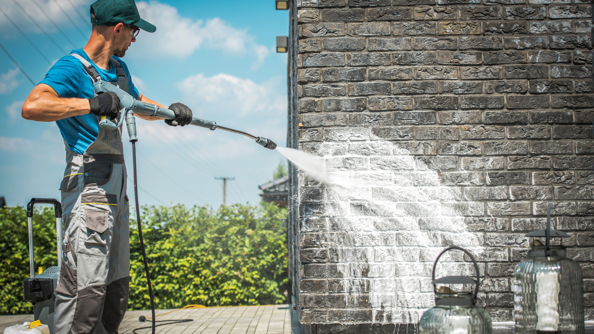 pressure washing before painting exterior home preparation Marysville WA