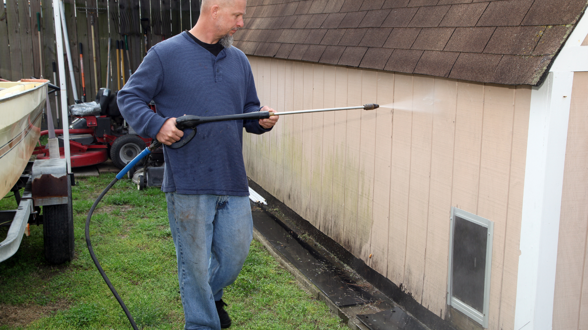 exterior cleaning improves paint adhesion comparison before and after