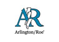 The blue Arlington/Roe logo featuring stylized 