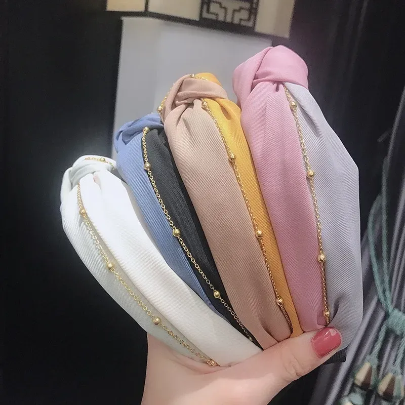 鏈條雙色頭髮箍
