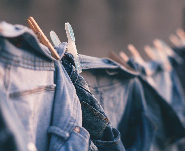 Clothes drying in the bathroom