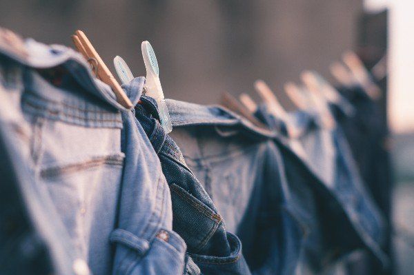 Clothes drying in Japanese bathroom