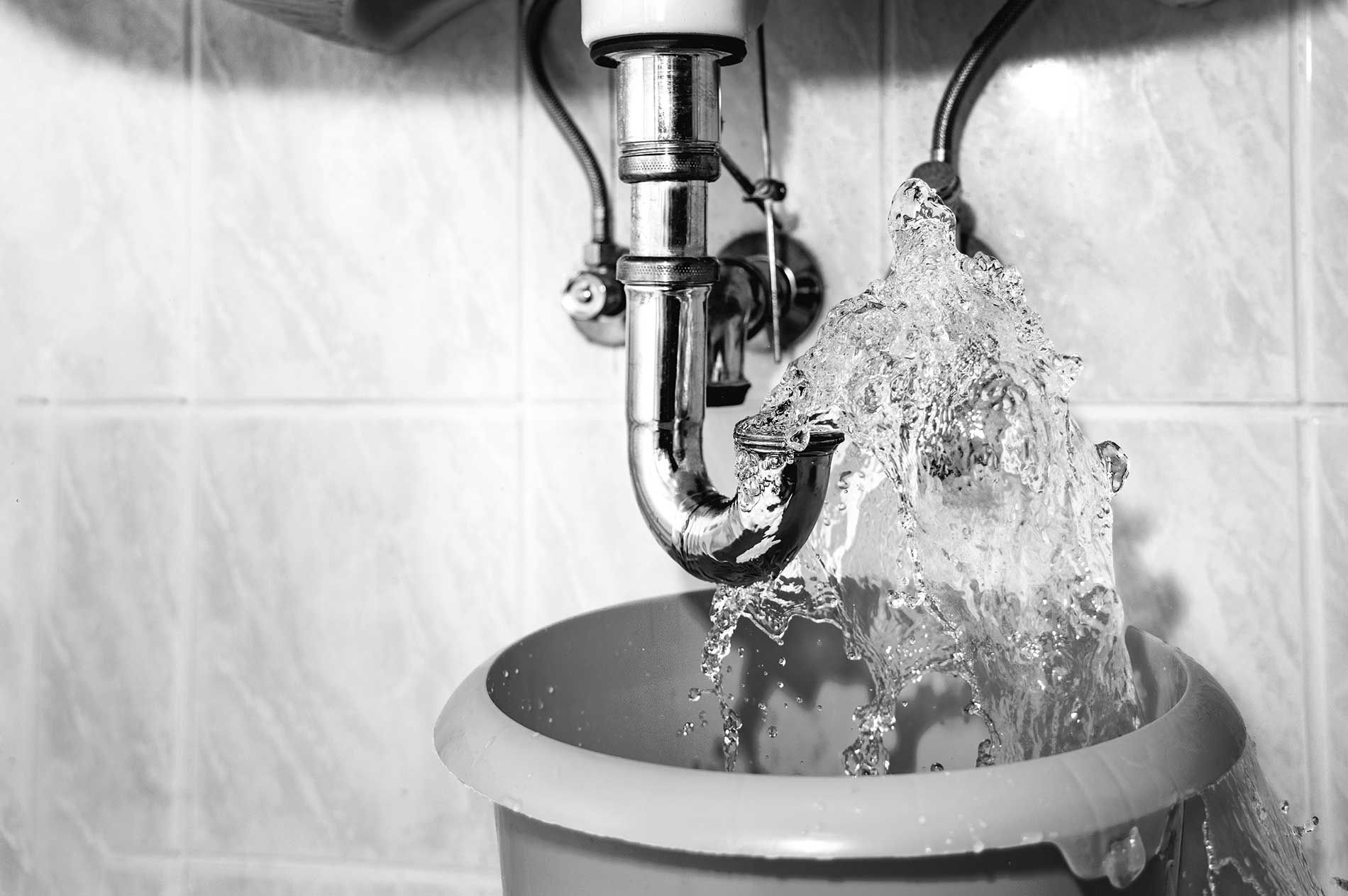 Water Gushing From a Sink Pipe — Waves Plumbing in Central Coast, NSW