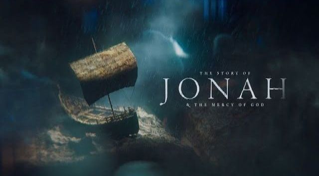 An image of a boat in a storm, in reference to the boat that Jonah is on, in the Book of Jonah in the Bible.