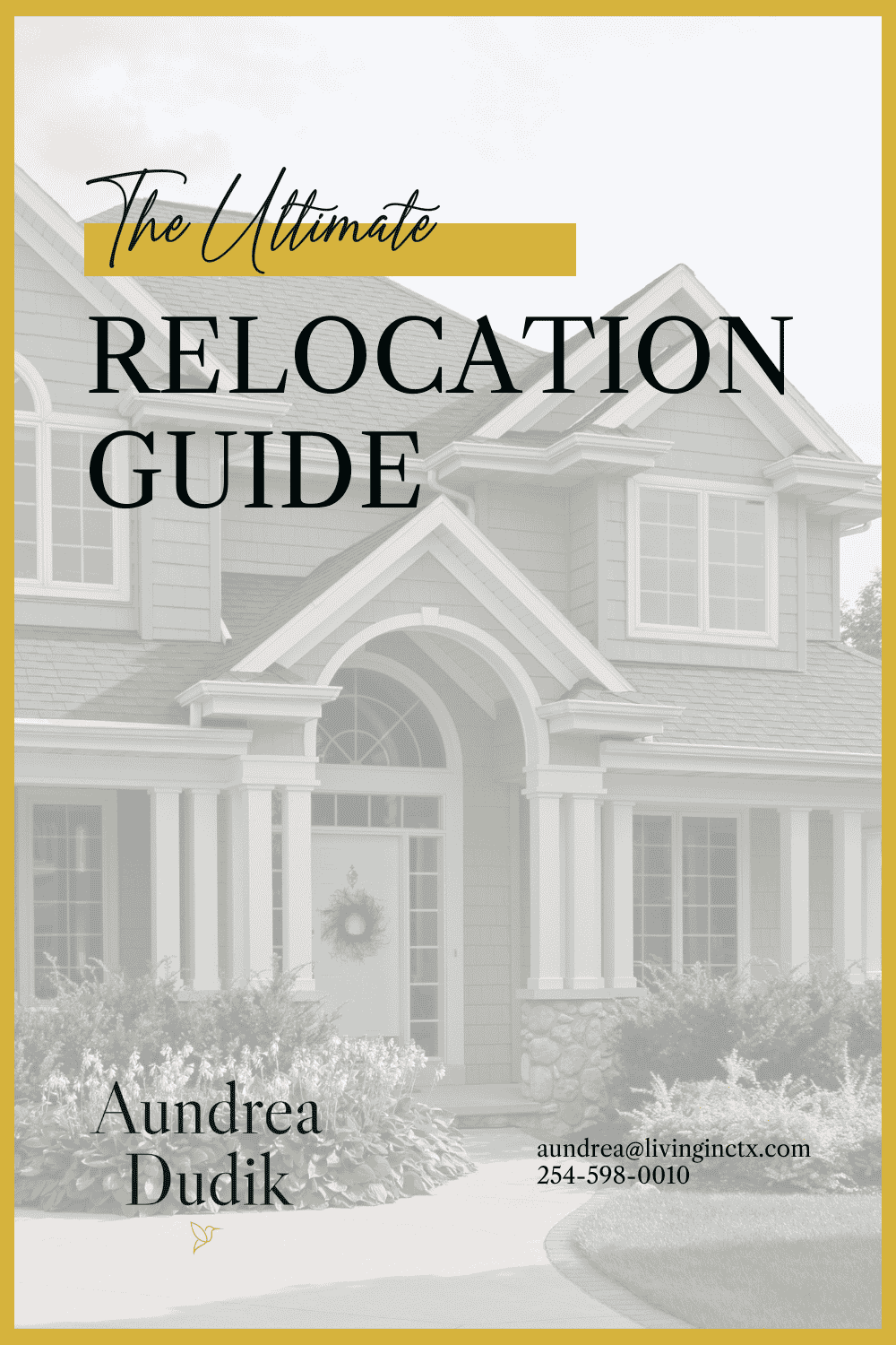 A glossary of home buying terms with a picture of a house.