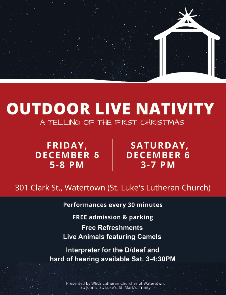 Outdoor Live Nativity
