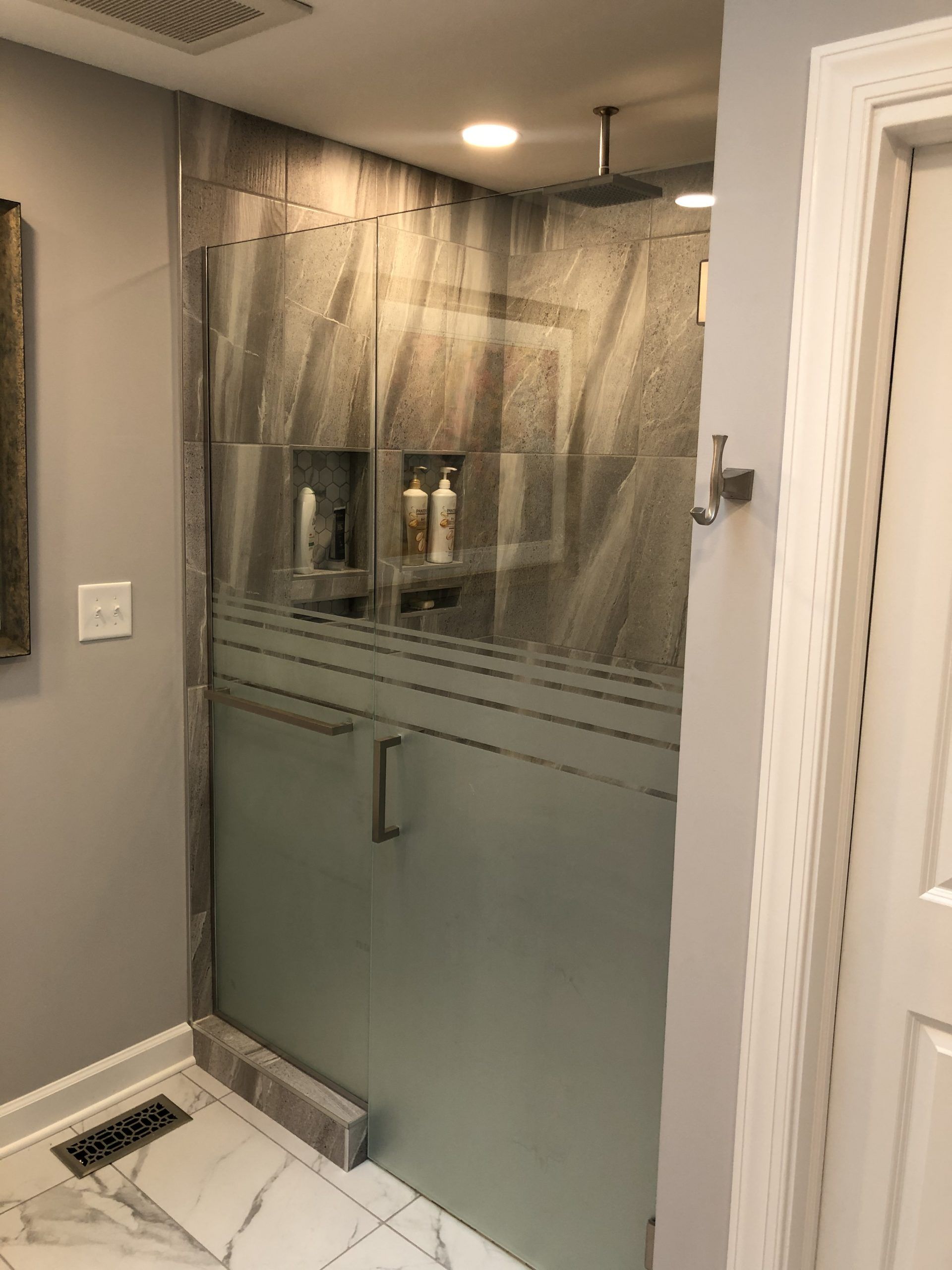 A Bathroom with A Walk in Shower and A Door | Tonao, VA | Don Kendrick