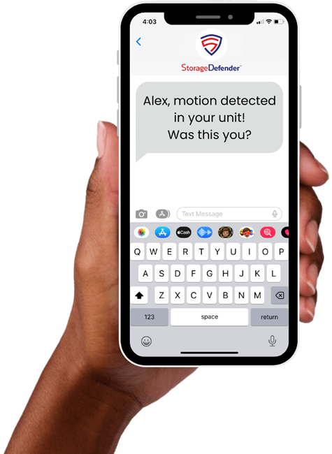 start storage defender alert text